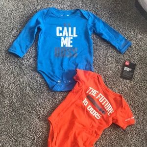 Two under Armour onsies.